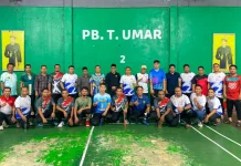 PB Kemenag Aceh Barat Jamu PB Kemenag Kota Banda Aceh dalam Laga Persahabatan
