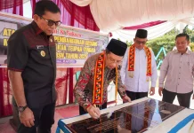 Sahli Menteri Bidang Kumham Kemenag RI Resmikan Gedung KUA Simeulue