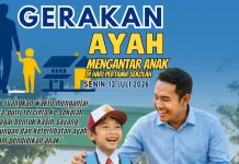 RRI Meulaboh Dukung Gerakan Ayah Antar Anak di Hari Pertama Sekolah