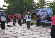BPJS Kesehatan Meulaboh menyelenggarakan Kegiatan Gerak Sehat Peserta Prolanis