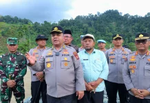 Kapolri Bangun Jembatan Sikundo, Irwasda Polda Aceh Tinjau Lokasi