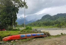 BPBD Aceh Barat Siapkan Rakit Penyeberangan Darurat untuk Warga Desa Sikundo
