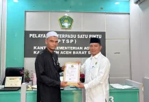 Sebanyak Enam LPTQ Terima IJOP dari Kementerian Agama Aceh Barat Daya