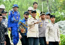 Kapolres Aceh Barat Dampingi Kunker Menteri PU, Pastikan Berjalan Aman dan Lancar