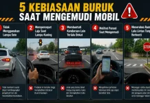 Berikut 5 Kebiasaan Buruk Saat Mengemudi Mobil