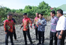 Bupati Tarmizi Pantau Lokasi pembangunan Gerai