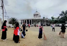 Sambut HUT RI, Kemenag Aceh Barat Ikuti Gerakan Bersih 81 Ribu Masjid