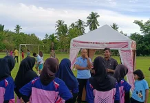 Turnamen Bola Voli Antar Dusun Meriahkan HUT RI ke-81 di Suak Raya