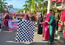 Puluhan Sekolah Meriahkan Karnaval Budaya HUT RI ke-81 di Aceh Barat