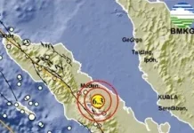 Gempa M6,4 Guncang Simalungun, Getaran Terasa Kuat hingga Meulaboh