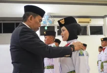 Bupati Simeulue Kukuhkan 30 Paskibraka HUT ke 81 Kemerdekaan RI