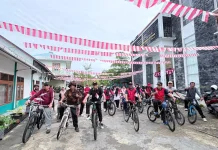 Kankemenag Aceh Barat Gelar Sepeda Santai Meriahkan HUT ke-81 RI