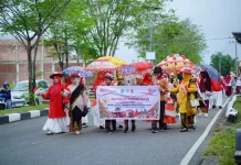 Pemkab Nagan Raya Gelar Pawai Karnaval HUT ke-81 RI, yang Diikuti 1.545 Pelajar