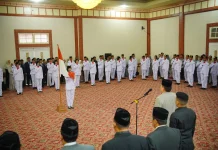 a Bupati TRK Kukuhkan 72 Anggota Paskibraka Tahun 2026