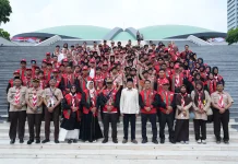 Ampon Bang Jamui Kontingen Pramuka Aceh di Gedung DPR RI