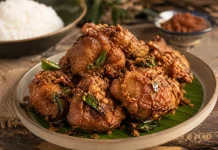 Ayam Goreng Terasi Daun Jeruk, Gurih Wanginya Bikin Nambah Nasi