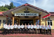 Polres Simeulue Beri Penghargaan 18 Personel Satreskrim
