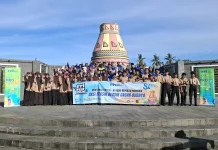 Pelajar Belajar Peduli Lingkungan Lewat aksi bersih-bersih Bersama RRI Meulaboh