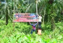 BPBD Aceh Barat Perkuat Pencegahan Karhutla lewat Spanduk Imbauan