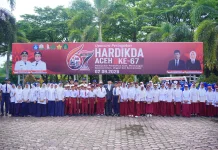 Bupati Nagan Raya TRK Pimpin Upacara Hardikda ke-67