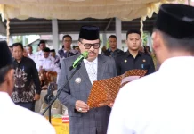 Bupati TRK Lantik 125 Tuha Peut Gampong Kecamatan Beutong Periode 2026–2032