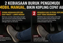 Berikut 2 Kebiasaan Buruk Pengemudi Mobil Manual
