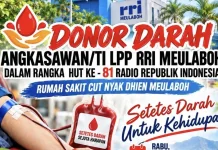 Besok, RRI Meulaboh Gelar Donor Darah Sambut Hari Radio ke 81