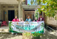 IMM Aceh Barat Gelar Green Action, Tanam Pohon di Gampong Jambak