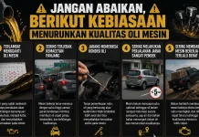Jangan Abaikan, Berikut Kebiasaan Menurunkan Kualitas Oli Mesin