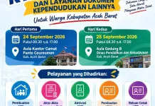 Disdukcapil Aceh Barat Akan Mengelar Perekaman KTP-el Masal