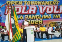 HUT Ke-81 TNI, Pangdam IM Buka Open Tournament Bola Voli