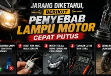 Jarang Diketahui, Berikut Penyebab Lampu Motor Cepat Putus