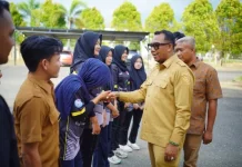 Wabup Lepas FAJI Nagan Raya Wakili Aceh di Kejurnas Arung Jeram 2026