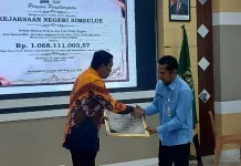 Pemkab Simeulue Pulihkan Keuangan Negara Rp1,06 Miliar