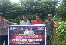 Polsek Jaya Intensifkan Patroli Cegah Karhutla di Aceh Jaya