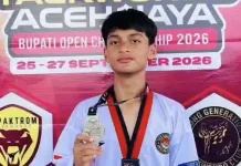 Atlet Muda Meulaboh Ibrahim Syakir Raih Perak di Aceh Jaya