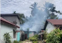 Kebakaran Rumah di Peunaga Cut Ujong Dipadamkan Petugas Damkar
