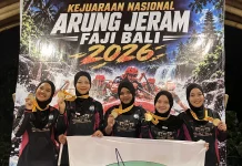 Atlet FAJI Nagan Raya Raih Emas Kejurnas Arung Jeram di Bali