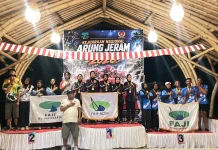 FAJI Nagan Raya Raih Emas Kejurnas Arung Jeram 2026 di Bali