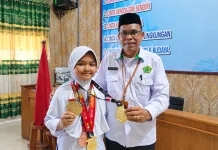 Siswa MIN 16 Aceh Barat Raih Tiga Emas di Taekwondo