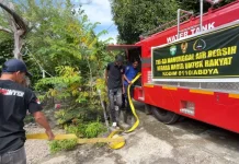 Kodim 0110 Abdya Distribusikan Air Bersih ke Masyarakat