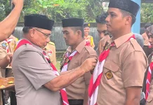 Lantik Mabigus Pramuka, Wabup Simeulue Ingatkan Bijak Bermedia Sosial