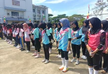 Diikuti 17 Kontingen, Pertandingan Bola Volly Antar Pelajar Dibuka Wabup Nusar