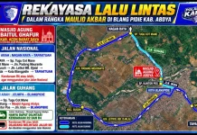 jelang Maulid Akbar Satlantas Polres Abdya Rekayasa Arus Lalu Lintas