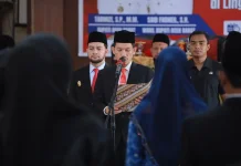 Bupati Aceh Barat Lantik Pejabat Administrator,Pengawas, dan Kepala Sekolah