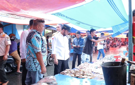 Wabub Aceh Barat Pantau Harga Ikan di Pasar