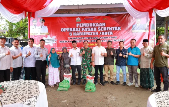 Operasi Pasar di Meulaboh Sediakan Bahan Pokok Murah jelang Lebaran