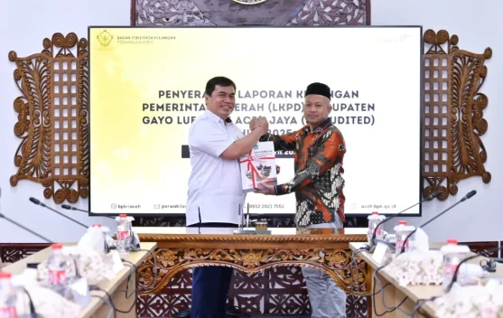 Pemkab Aceh Jaya Serahkan Laporan Keuangan ke BPK RI Perwakilan Aceh