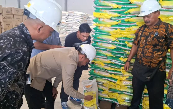 Anggota DPR RI Jamaluddin Sidak Gudang Bulog Meulaboh, Soroti Kualitas Beras