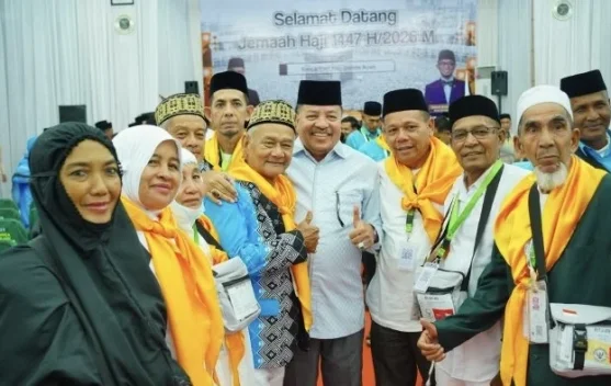 Bupati Nagan Raya Hadiri Pelepasan Jemaah Haji Kloter 9 Embarkasi Aceh